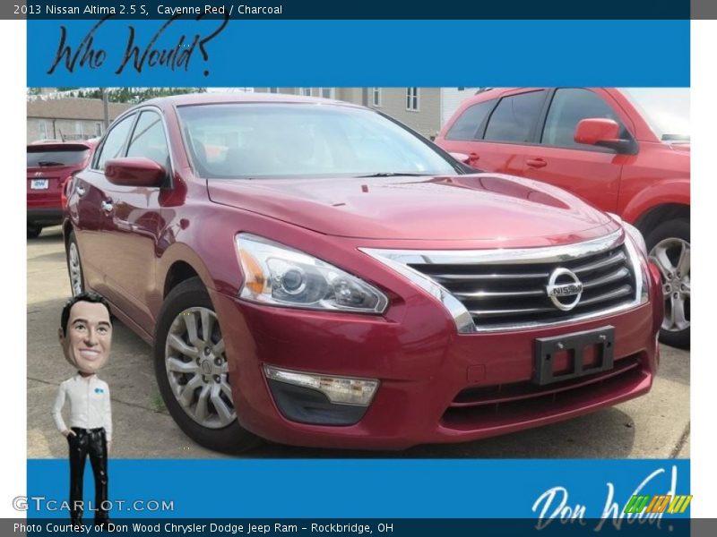 Cayenne Red / Charcoal 2013 Nissan Altima 2.5 S