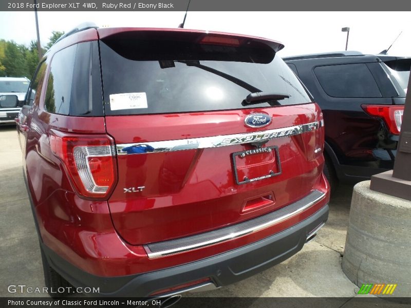 Ruby Red / Ebony Black 2018 Ford Explorer XLT 4WD
