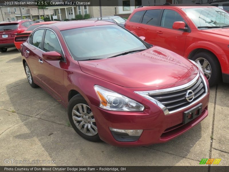 Cayenne Red / Charcoal 2013 Nissan Altima 2.5 S