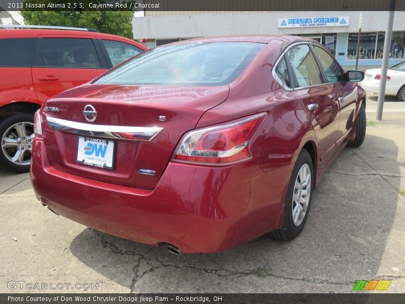 Cayenne Red / Charcoal 2013 Nissan Altima 2.5 S