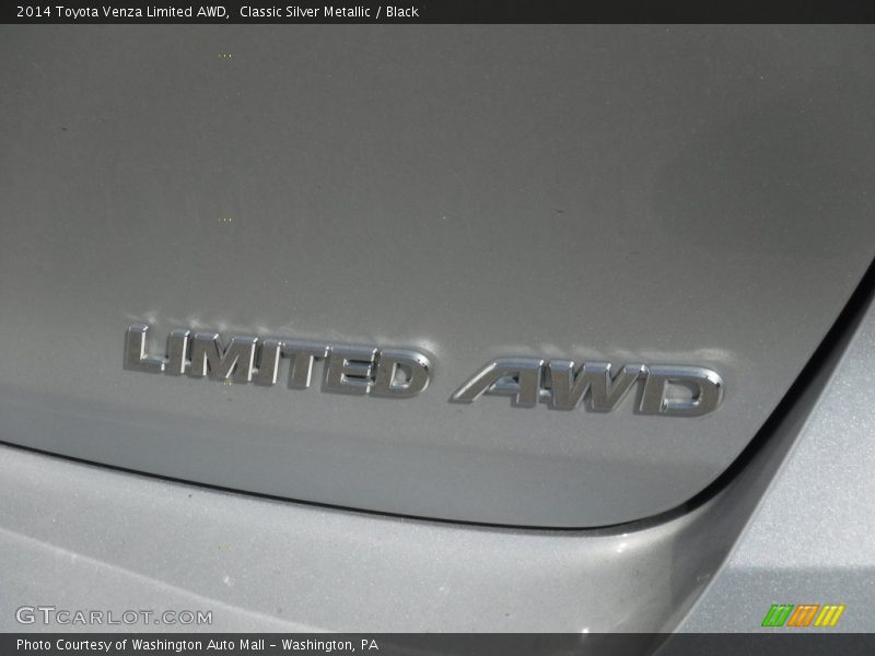 Classic Silver Metallic / Black 2014 Toyota Venza Limited AWD