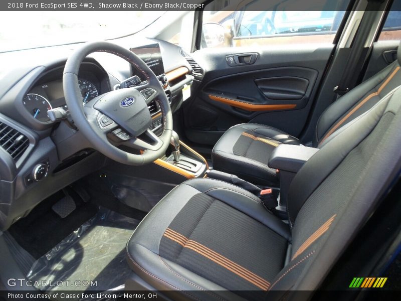 Shadow Black / Ebony Black/Copper 2018 Ford EcoSport SES 4WD