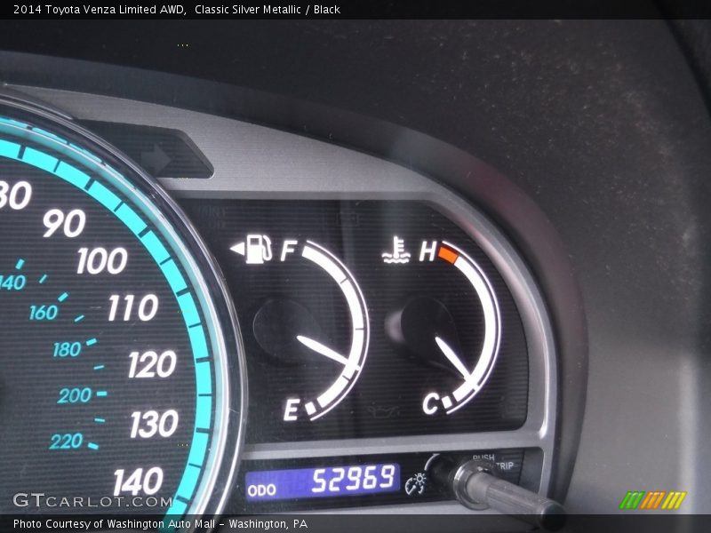 Classic Silver Metallic / Black 2014 Toyota Venza Limited AWD