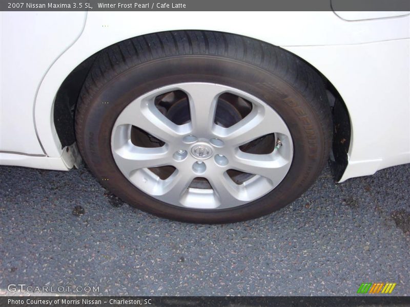 Winter Frost Pearl / Cafe Latte 2007 Nissan Maxima 3.5 SL