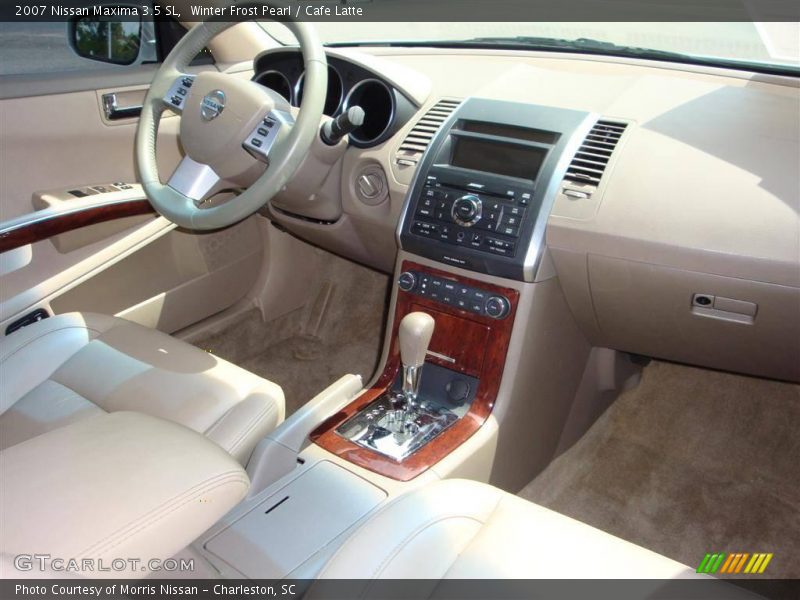 Winter Frost Pearl / Cafe Latte 2007 Nissan Maxima 3.5 SL