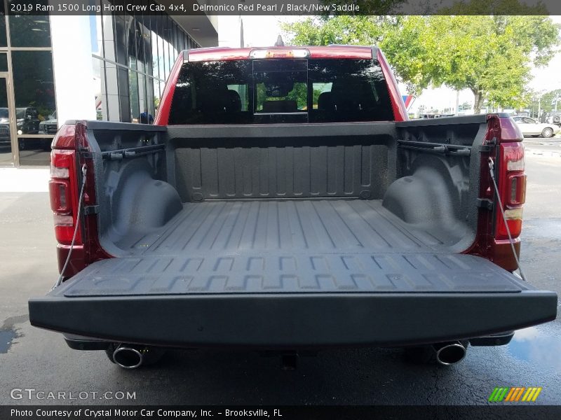 Delmonico Red Pearl / Black/New Saddle 2019 Ram 1500 Long Horn Crew Cab 4x4