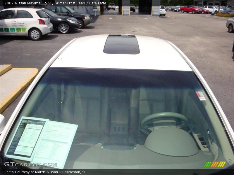 Winter Frost Pearl / Cafe Latte 2007 Nissan Maxima 3.5 SL