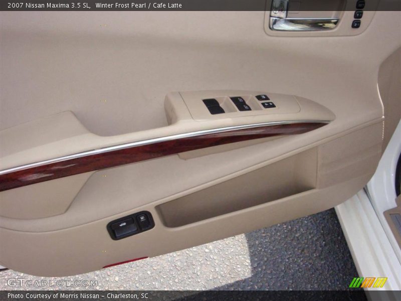 Winter Frost Pearl / Cafe Latte 2007 Nissan Maxima 3.5 SL