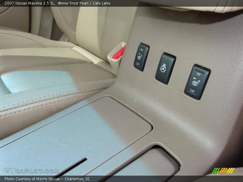 Winter Frost Pearl / Cafe Latte 2007 Nissan Maxima 3.5 SL