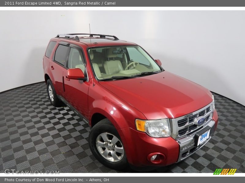 Sangria Red Metallic / Camel 2011 Ford Escape Limited 4WD