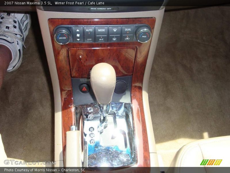 Winter Frost Pearl / Cafe Latte 2007 Nissan Maxima 3.5 SL