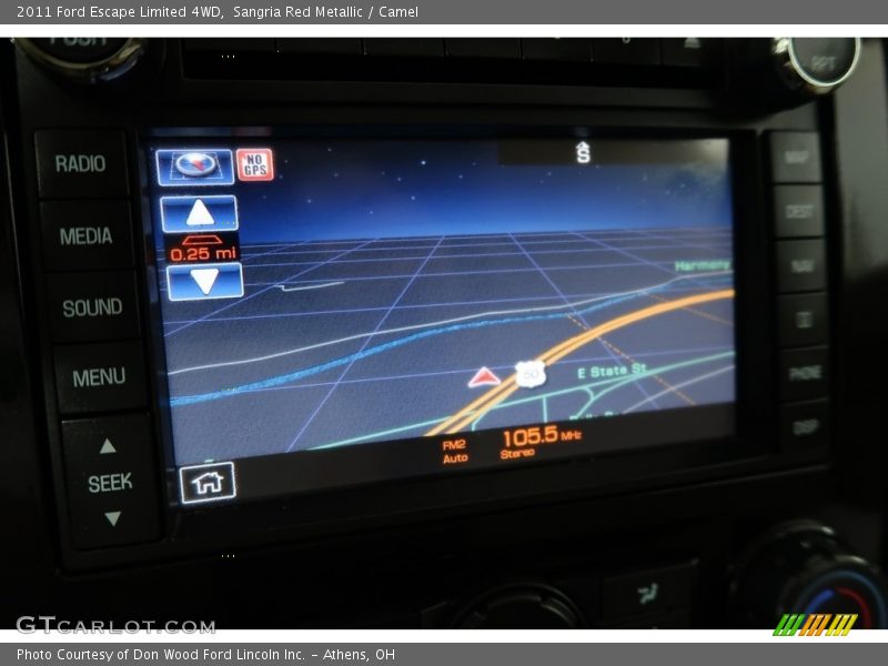 Sangria Red Metallic / Camel 2011 Ford Escape Limited 4WD