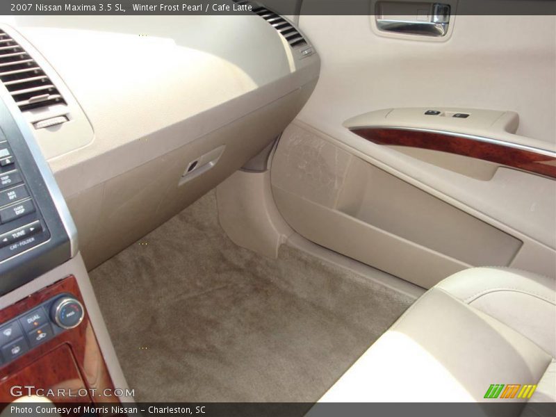 Winter Frost Pearl / Cafe Latte 2007 Nissan Maxima 3.5 SL