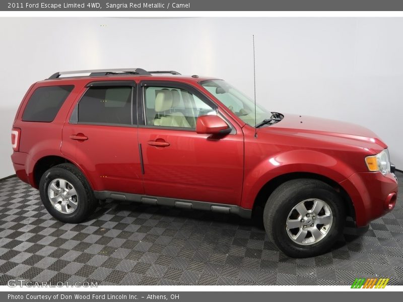 Sangria Red Metallic / Camel 2011 Ford Escape Limited 4WD