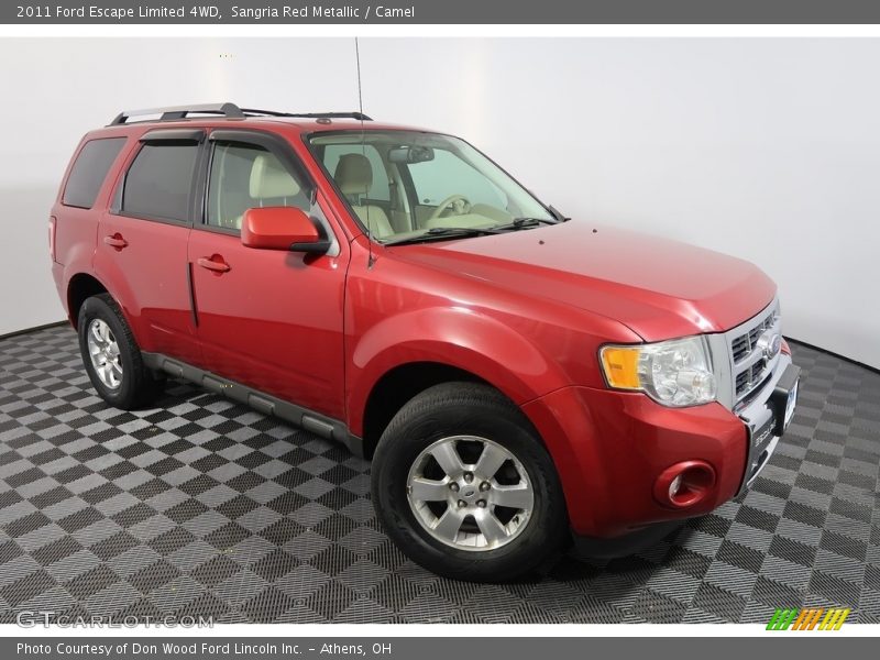 Sangria Red Metallic / Camel 2011 Ford Escape Limited 4WD