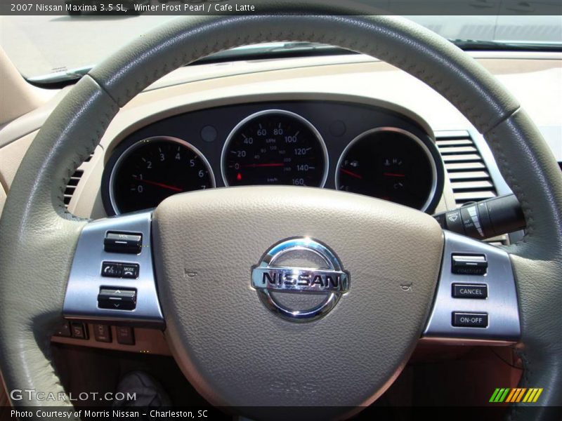 Winter Frost Pearl / Cafe Latte 2007 Nissan Maxima 3.5 SL