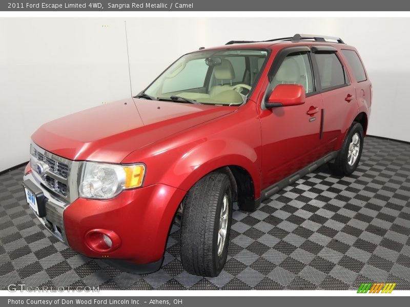 Sangria Red Metallic / Camel 2011 Ford Escape Limited 4WD