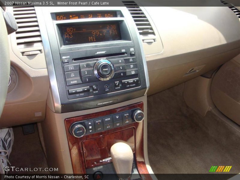 Winter Frost Pearl / Cafe Latte 2007 Nissan Maxima 3.5 SL
