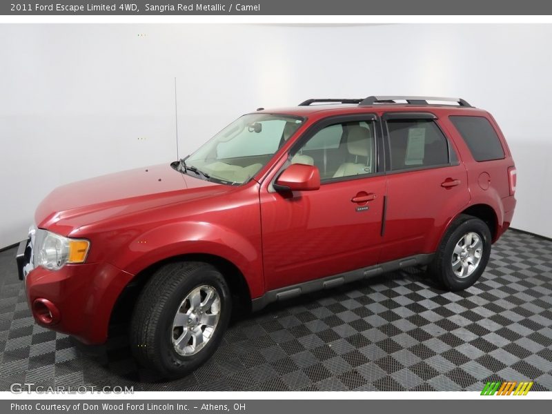 Sangria Red Metallic / Camel 2011 Ford Escape Limited 4WD