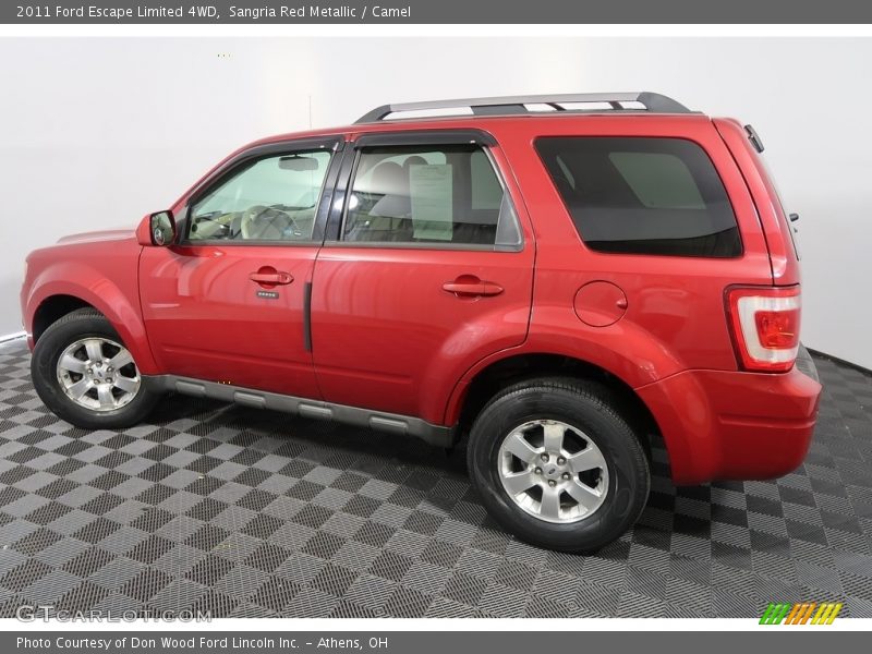 Sangria Red Metallic / Camel 2011 Ford Escape Limited 4WD