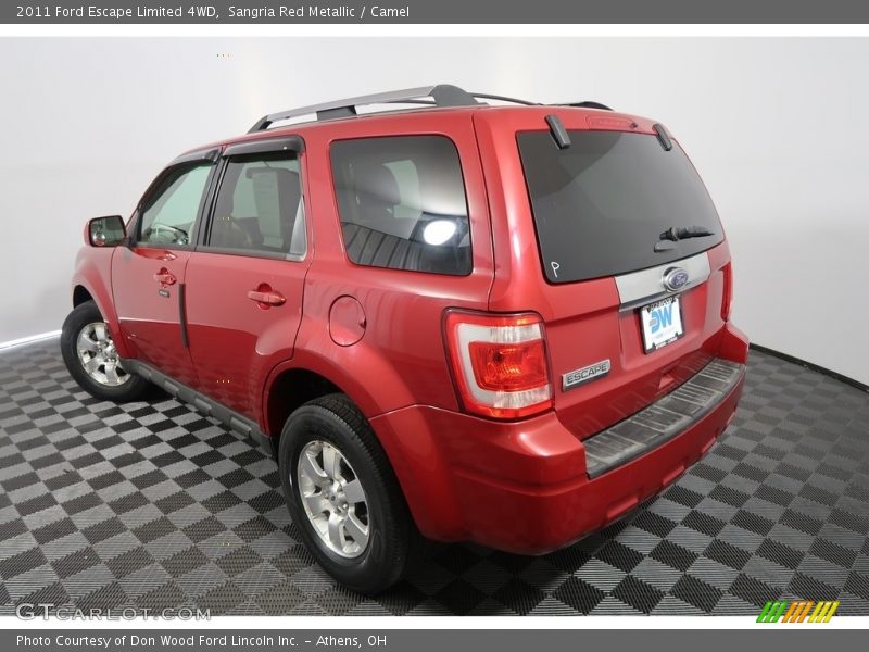 Sangria Red Metallic / Camel 2011 Ford Escape Limited 4WD