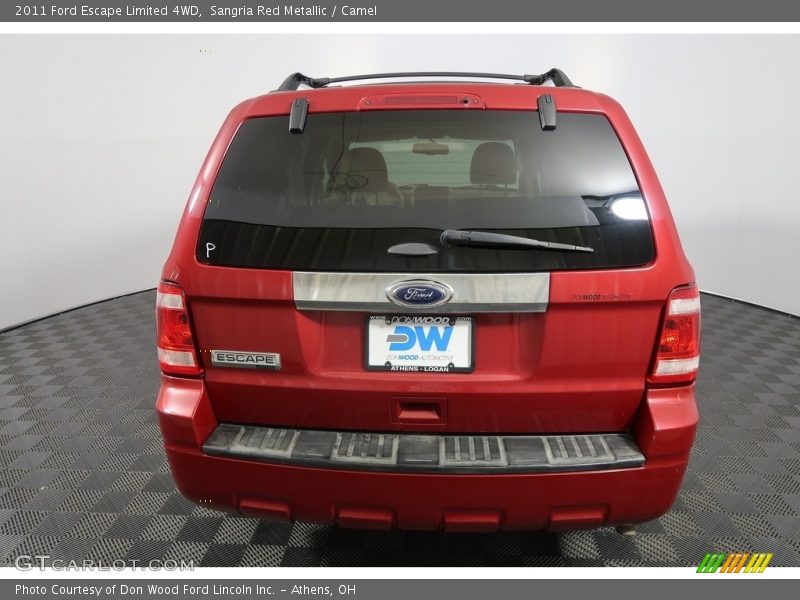 Sangria Red Metallic / Camel 2011 Ford Escape Limited 4WD