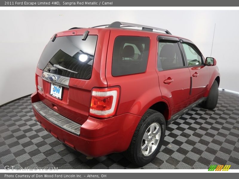 Sangria Red Metallic / Camel 2011 Ford Escape Limited 4WD