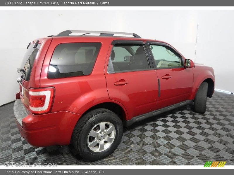Sangria Red Metallic / Camel 2011 Ford Escape Limited 4WD