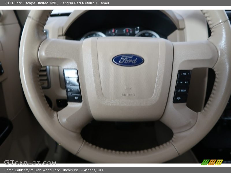 Sangria Red Metallic / Camel 2011 Ford Escape Limited 4WD
