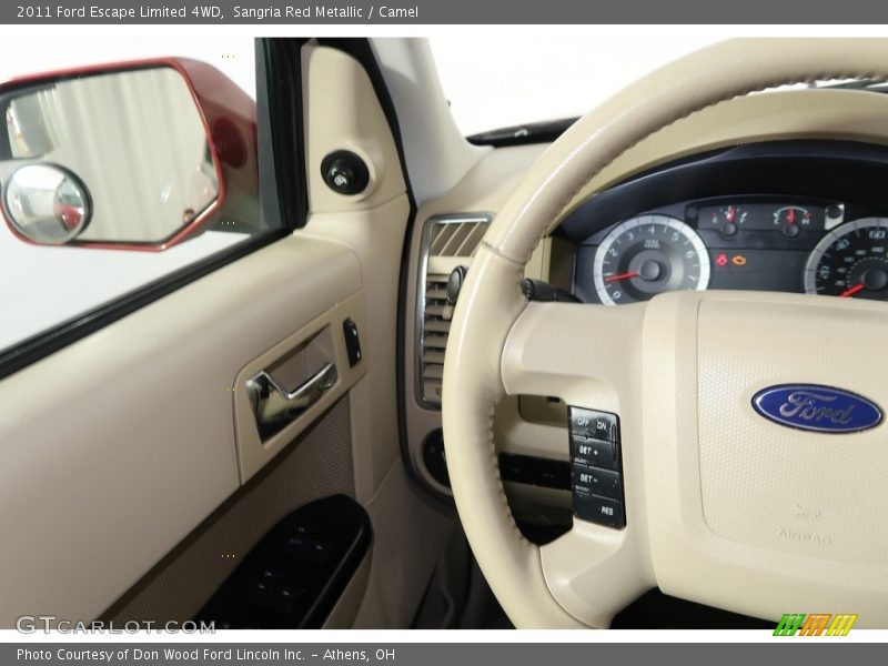 Sangria Red Metallic / Camel 2011 Ford Escape Limited 4WD