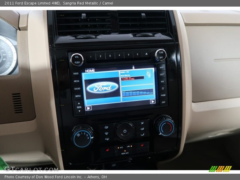 Sangria Red Metallic / Camel 2011 Ford Escape Limited 4WD