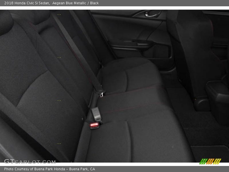 Aegean Blue Metallic / Black 2018 Honda Civic Si Sedan