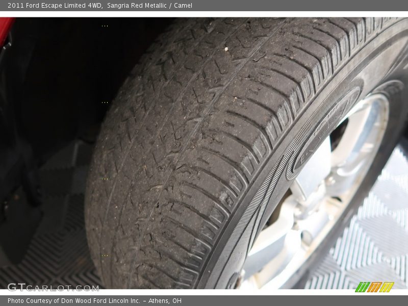 Sangria Red Metallic / Camel 2011 Ford Escape Limited 4WD