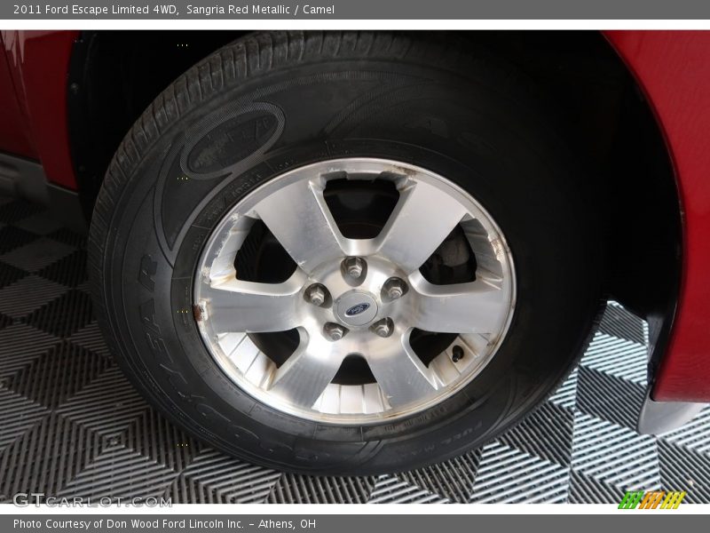 Sangria Red Metallic / Camel 2011 Ford Escape Limited 4WD