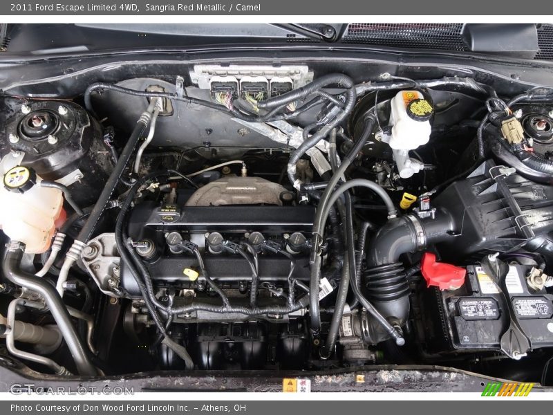 Sangria Red Metallic / Camel 2011 Ford Escape Limited 4WD