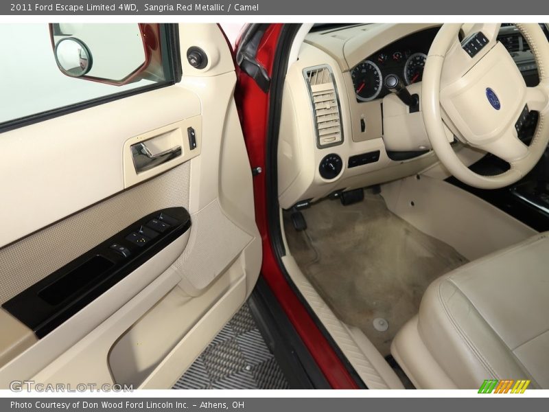 Sangria Red Metallic / Camel 2011 Ford Escape Limited 4WD