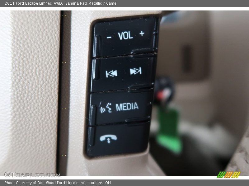 Sangria Red Metallic / Camel 2011 Ford Escape Limited 4WD