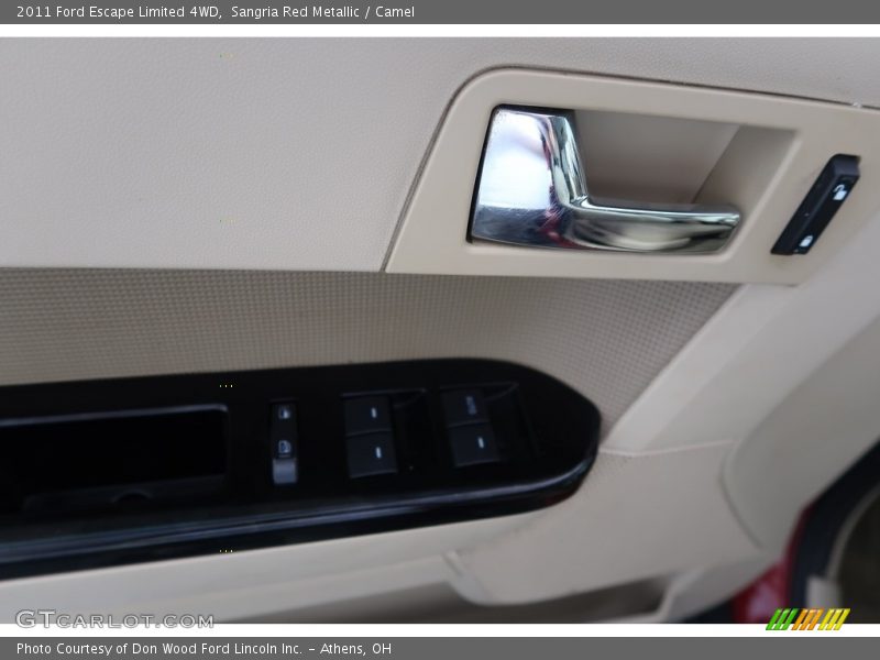 Sangria Red Metallic / Camel 2011 Ford Escape Limited 4WD