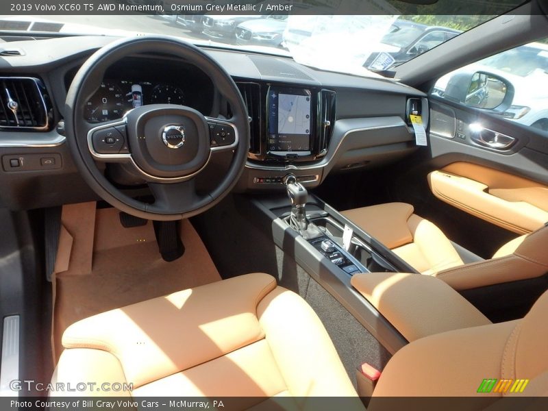  2019 XC60 T5 AWD Momentum Amber Interior