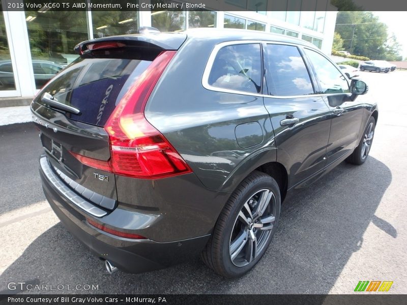 Pine Grey Metallic / Blonde 2019 Volvo XC60 T5 AWD Momentum