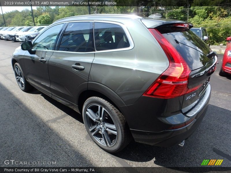 Pine Grey Metallic / Blonde 2019 Volvo XC60 T5 AWD Momentum