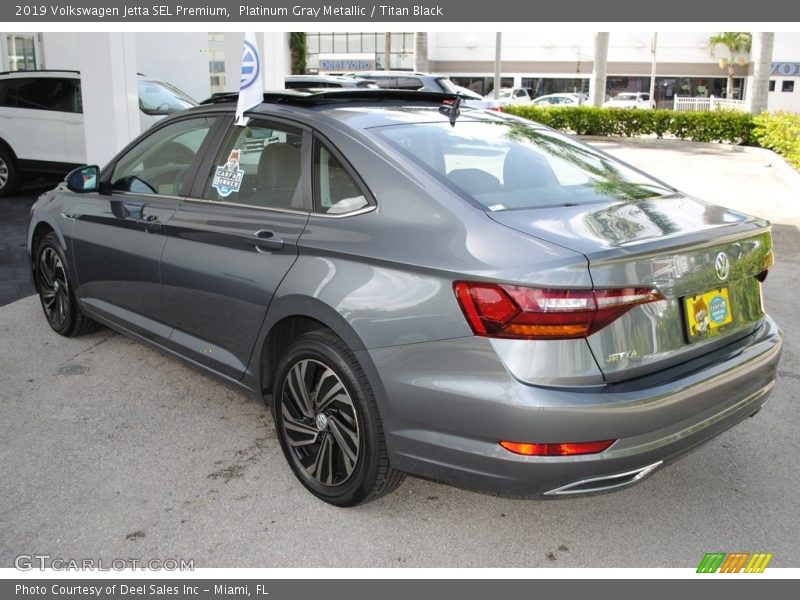 Platinum Gray Metallic / Titan Black 2019 Volkswagen Jetta SEL Premium