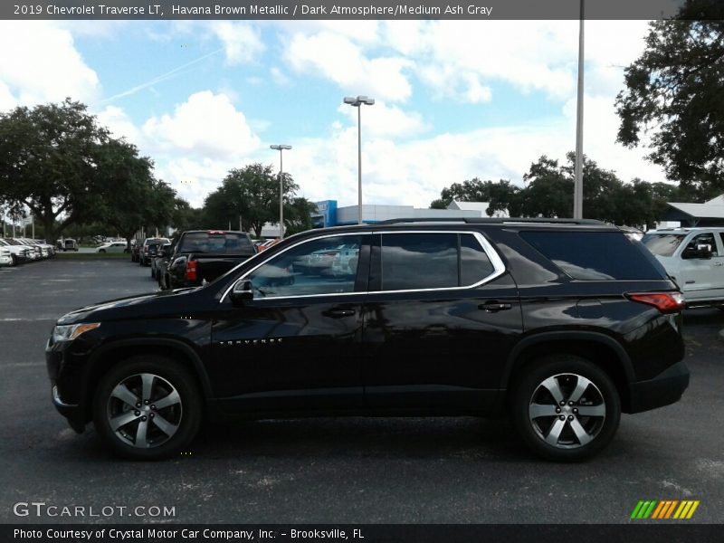 Havana Brown Metallic / Dark Atmosphere/Medium Ash Gray 2019 Chevrolet Traverse LT