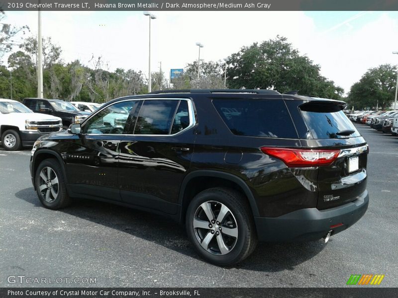 Havana Brown Metallic / Dark Atmosphere/Medium Ash Gray 2019 Chevrolet Traverse LT