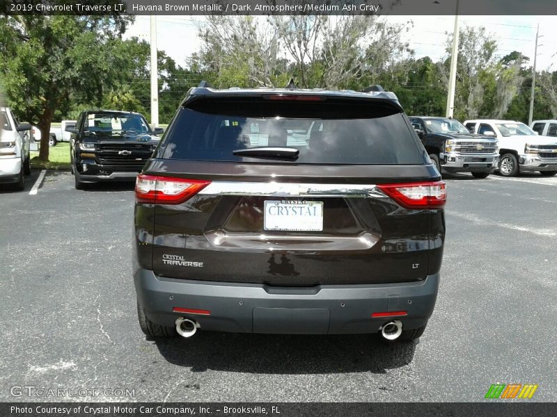Havana Brown Metallic / Dark Atmosphere/Medium Ash Gray 2019 Chevrolet Traverse LT