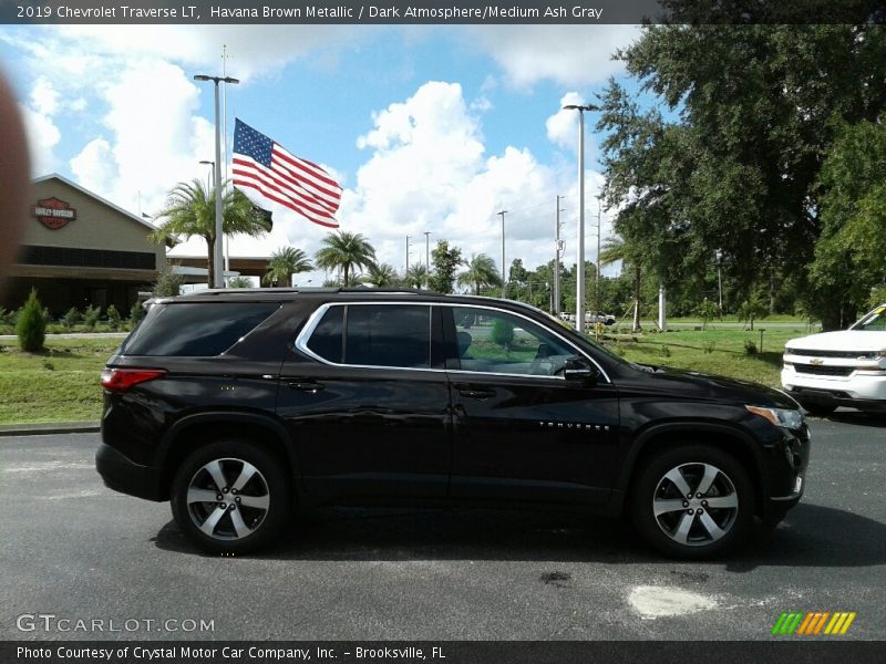 Havana Brown Metallic / Dark Atmosphere/Medium Ash Gray 2019 Chevrolet Traverse LT