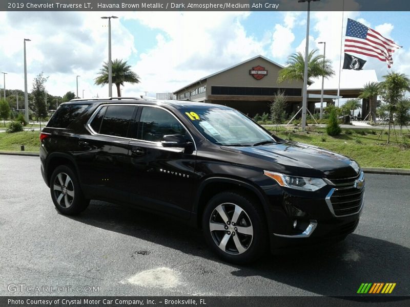 Havana Brown Metallic / Dark Atmosphere/Medium Ash Gray 2019 Chevrolet Traverse LT