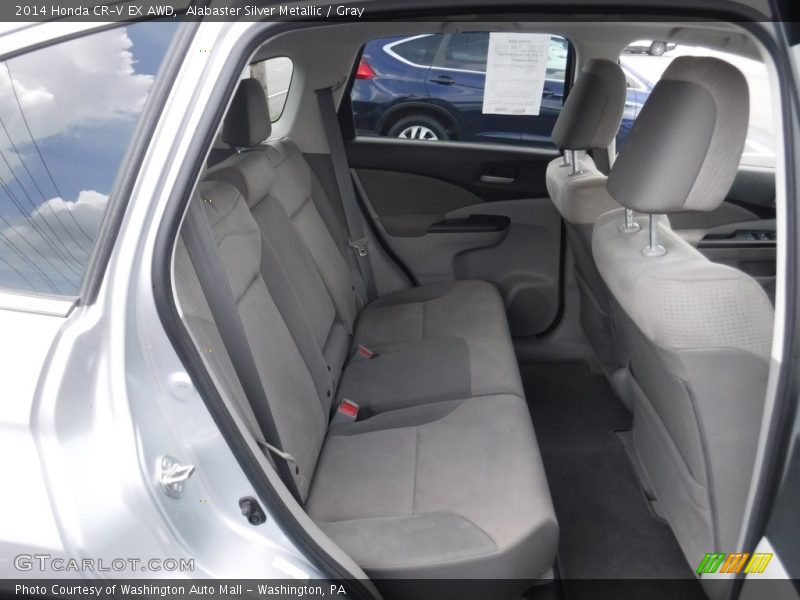Alabaster Silver Metallic / Gray 2014 Honda CR-V EX AWD
