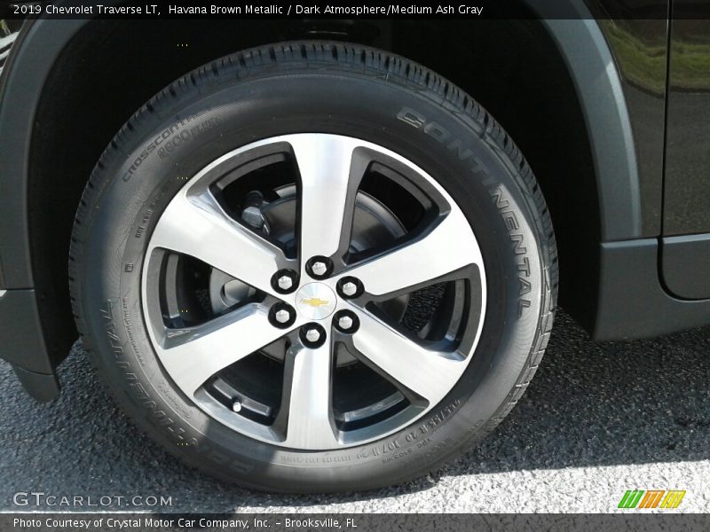 Havana Brown Metallic / Dark Atmosphere/Medium Ash Gray 2019 Chevrolet Traverse LT