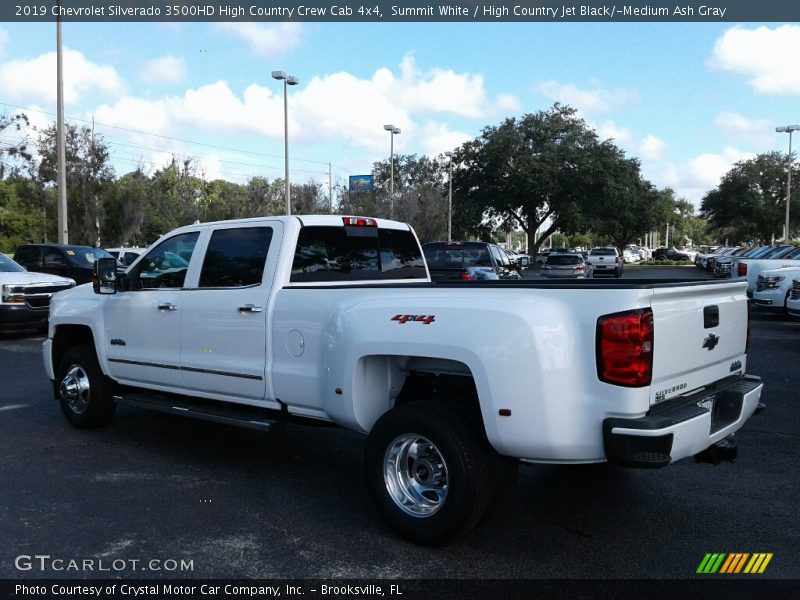 Summit White / High Country Jet Black/­Medium Ash Gray 2019 Chevrolet Silverado 3500HD High Country Crew Cab 4x4